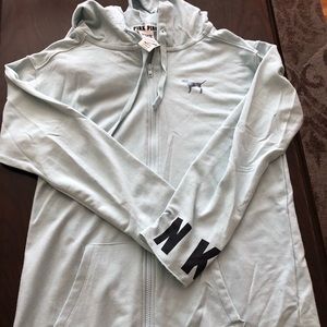 Pink zip up sweatshirt nwt